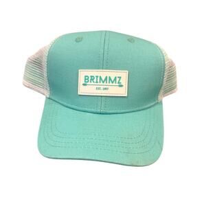 Brimmz Kids Trucker Hat SnapBack Cap Turquoise Blue Youth Small